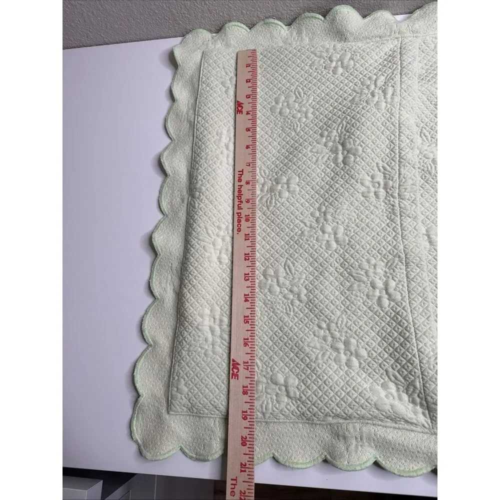 2-PC Pottery Barn Kids Diamond Quilted Scalloped Edge Standard Pillow Shams